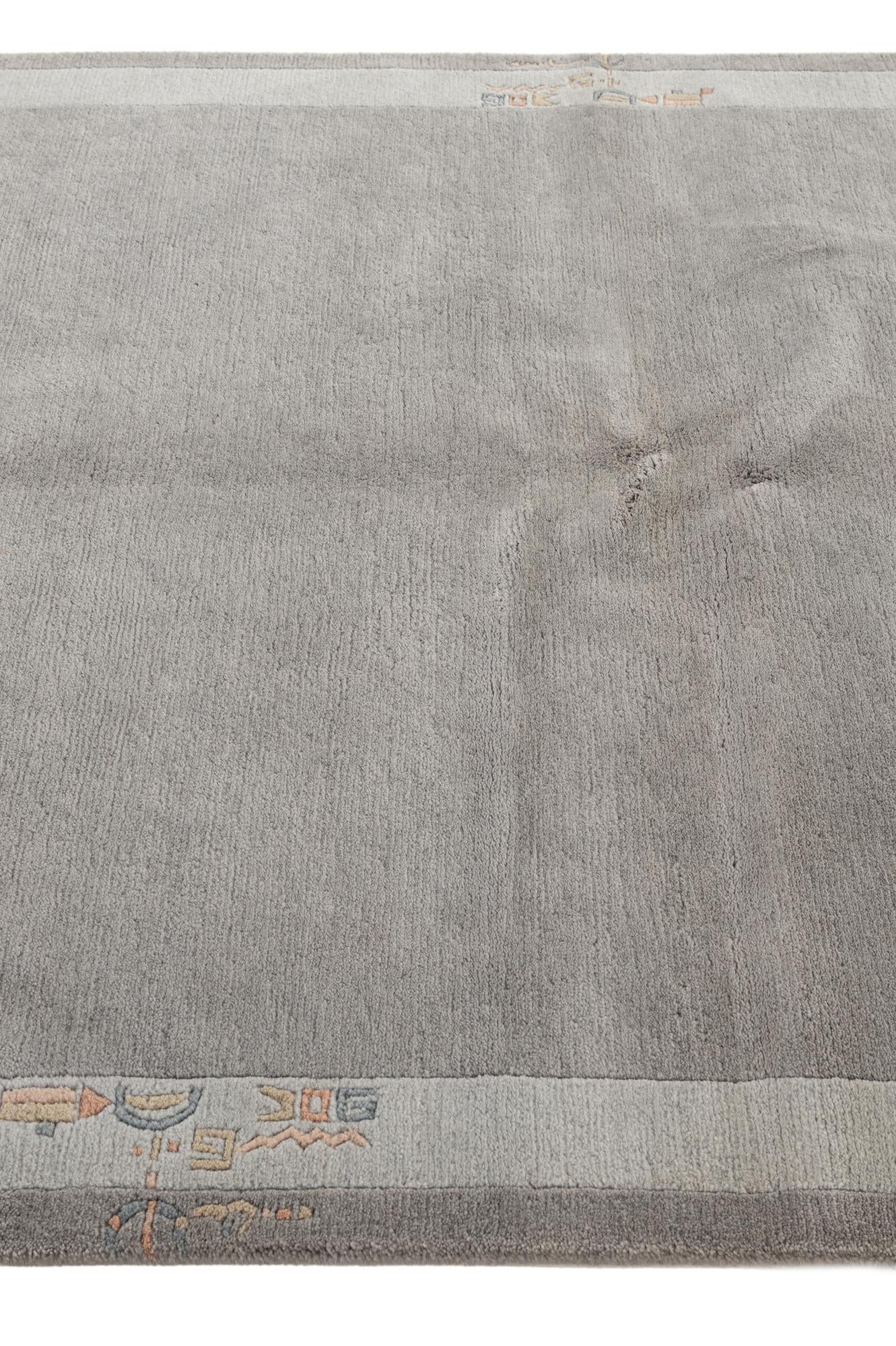 4' 8 x 6' 7 Hand Knotted Nepal Wool Rug