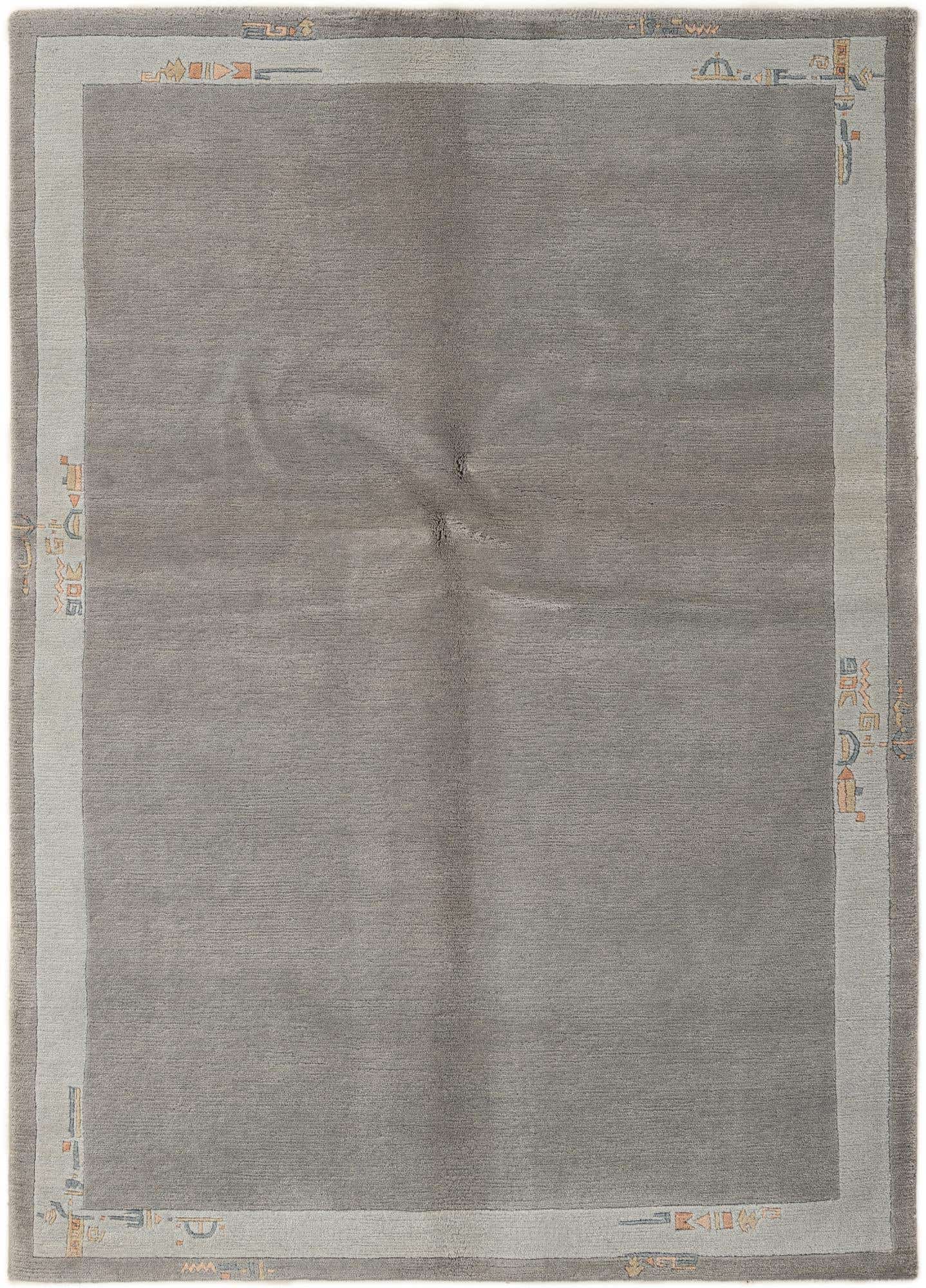 4' 8 x 6' 7 Hand Knotted Nepal Wool Rug