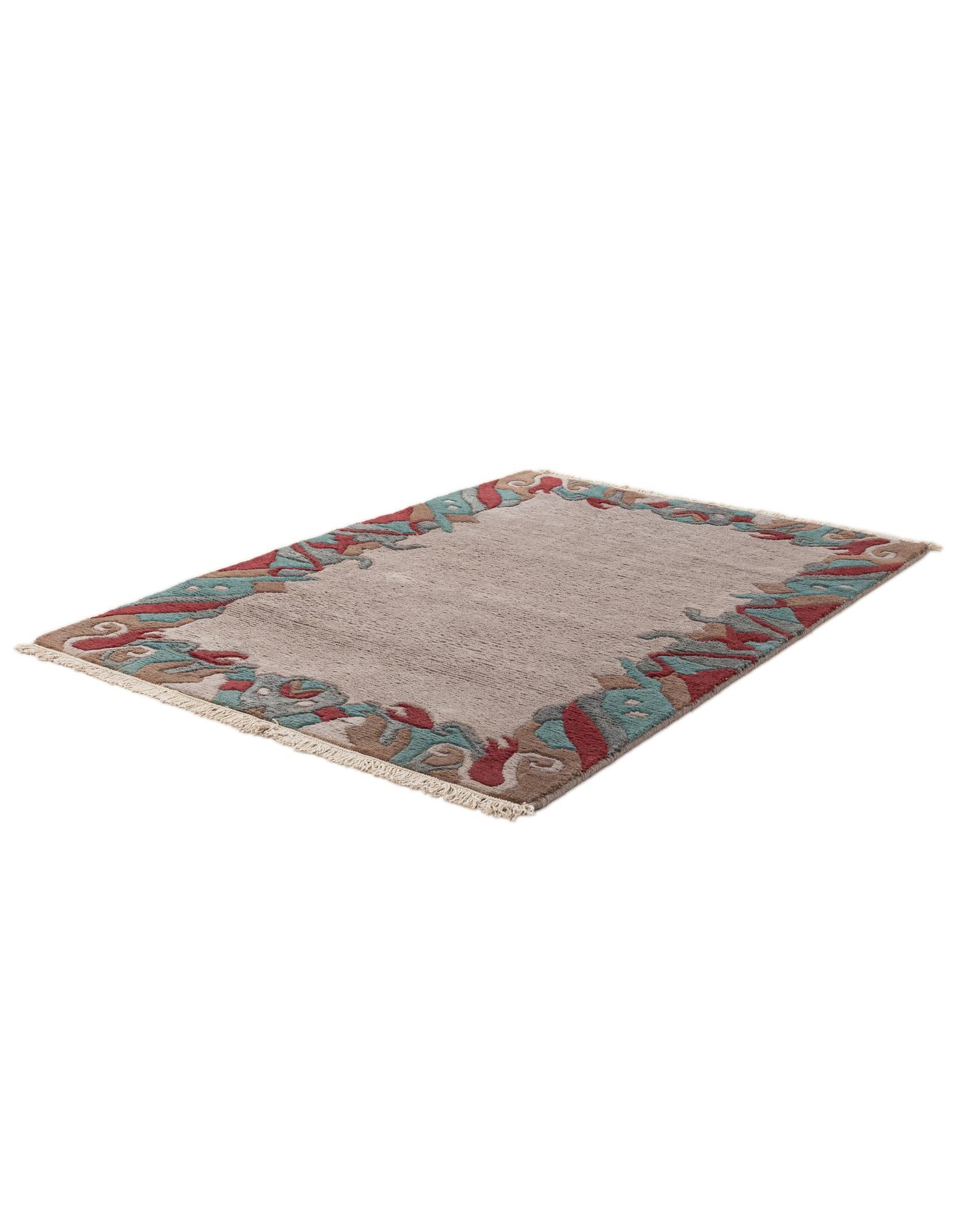 4' 2 x 5' 11 Hand Knotted Nepal Wool Rug
