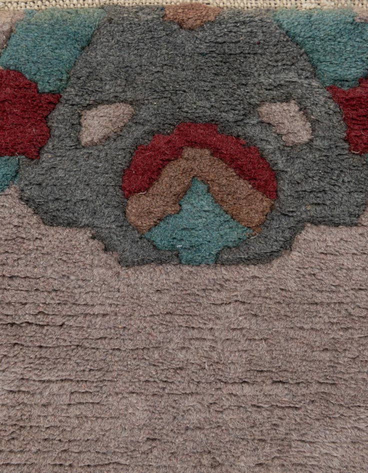 Detail image of 4' 2 x 5' 11  Hand Knotted Nepal Wool Rug