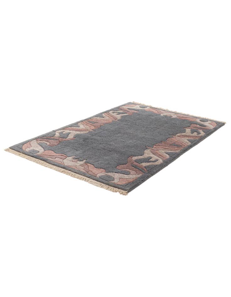 Detail image of 4' x 5' 9 Hand Knotted Nepal Wool Rug