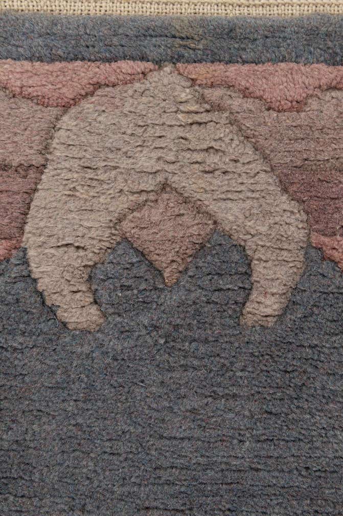 4' x 5' 9 Hand Knotted Nepal Wool Rug