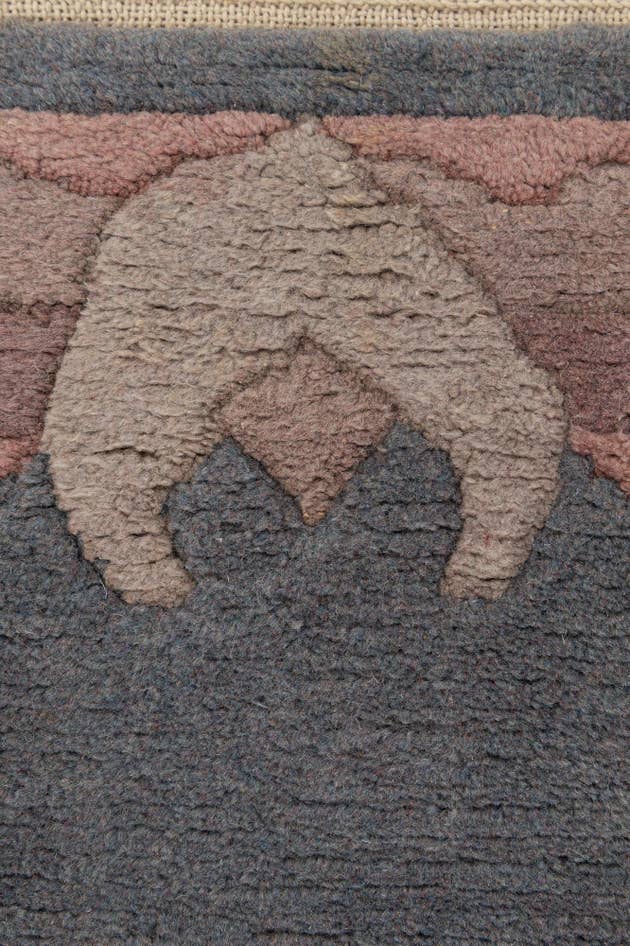 Detail image of 4' x 5' 9 Hand Knotted Nepal Wool Rug