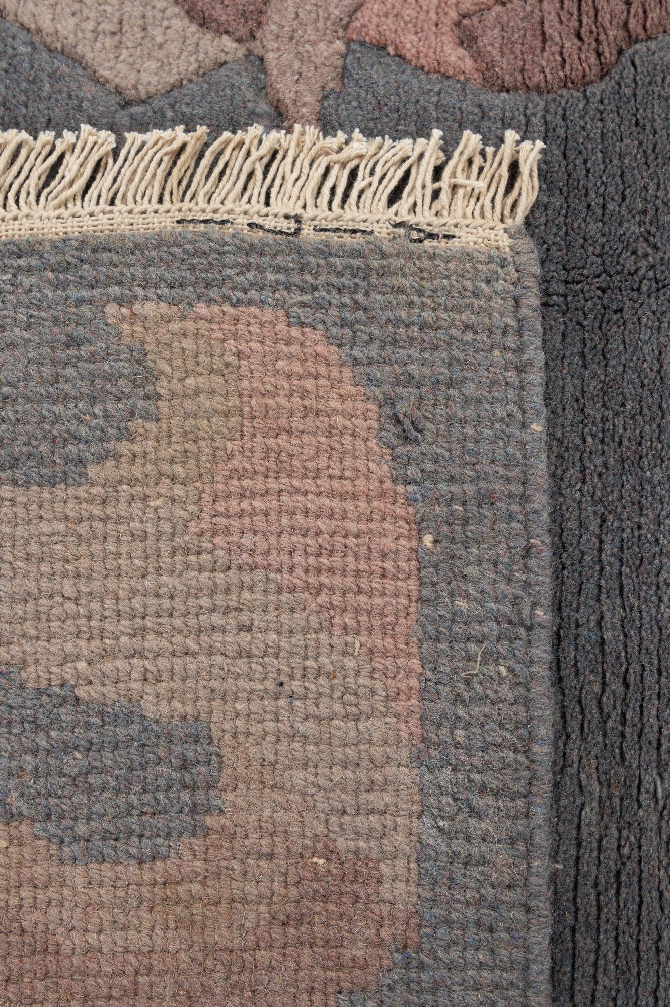 4' x 5' 9 Hand Knotted Nepal Wool Rug