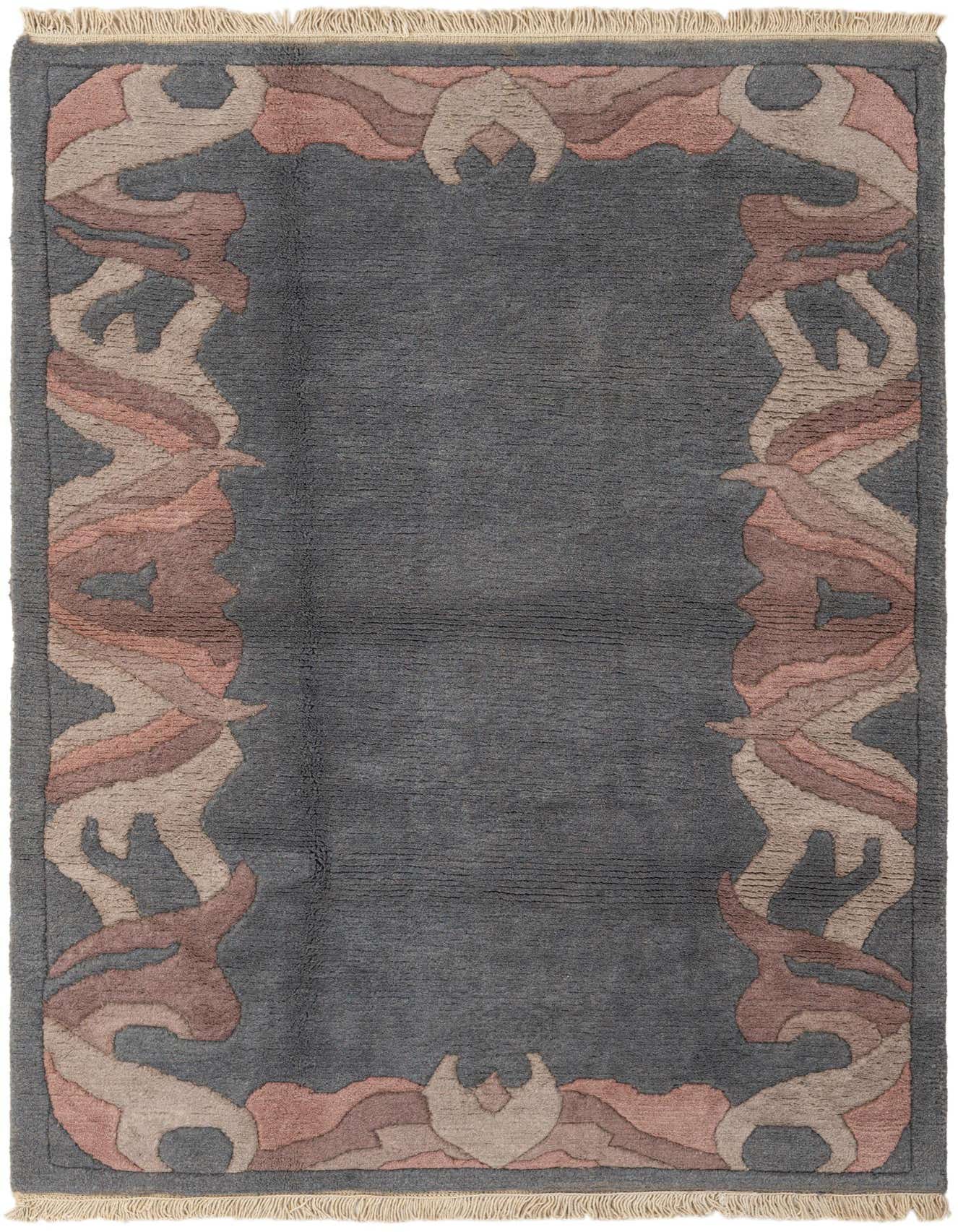4' x 5' 9 Hand Knotted Nepal Wool Rug