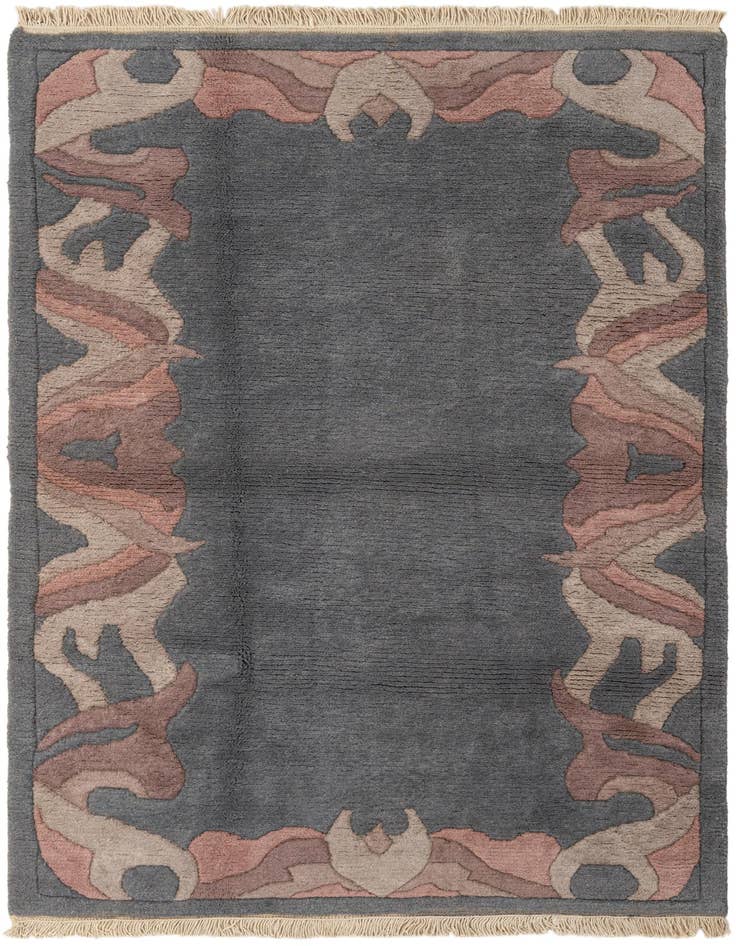 Detail image of 4' x 5' 9 Hand Knotted Nepal Wool Rug
