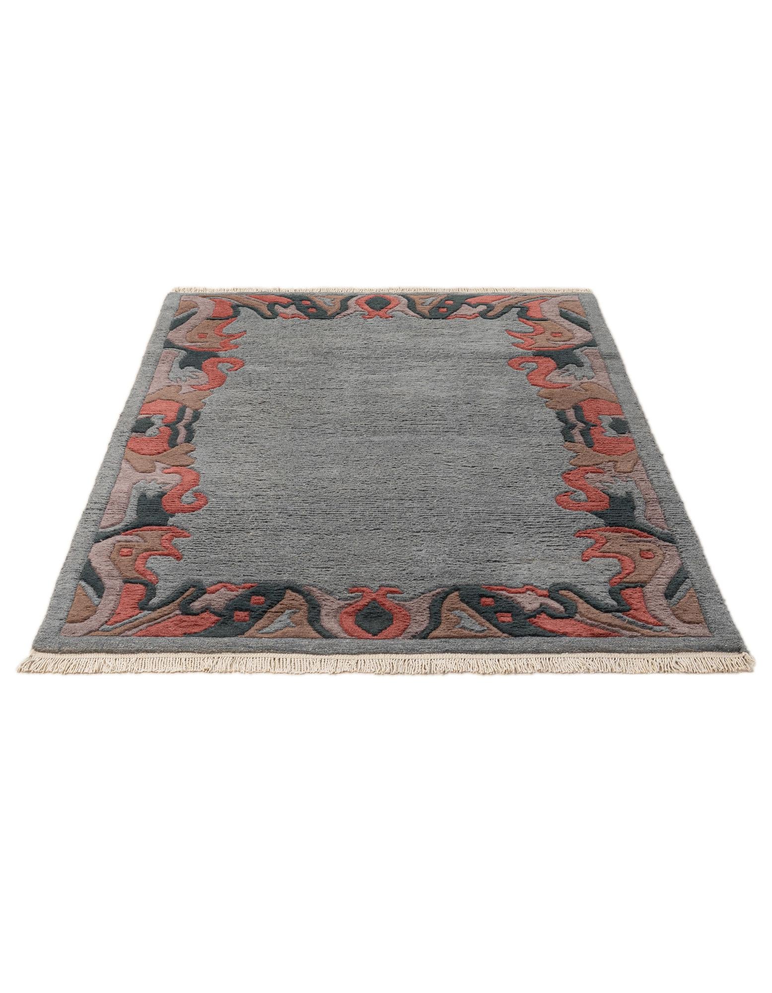 4' x 5' 11 Hand Knotted Nepal Wool Rug