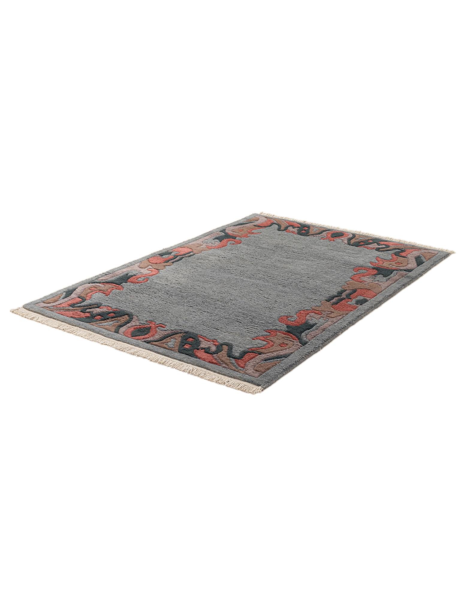 4' x 5' 11 Hand Knotted Nepal Wool Rug