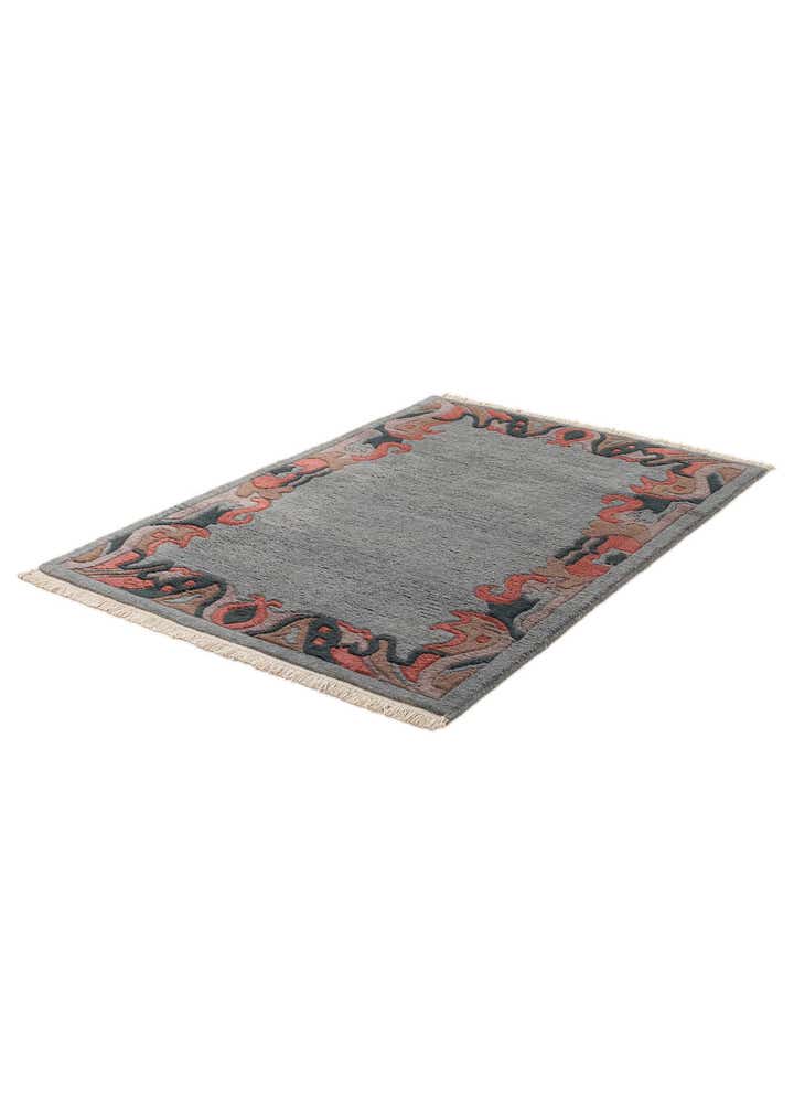 4' x 5' 11 Hand Knotted Nepal Wool Rug