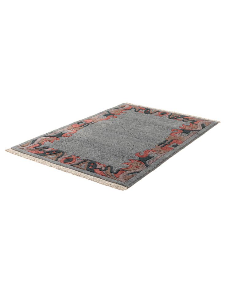 Detail image of 4' x 5' 11 Hand Knotted Nepal Wool Rug