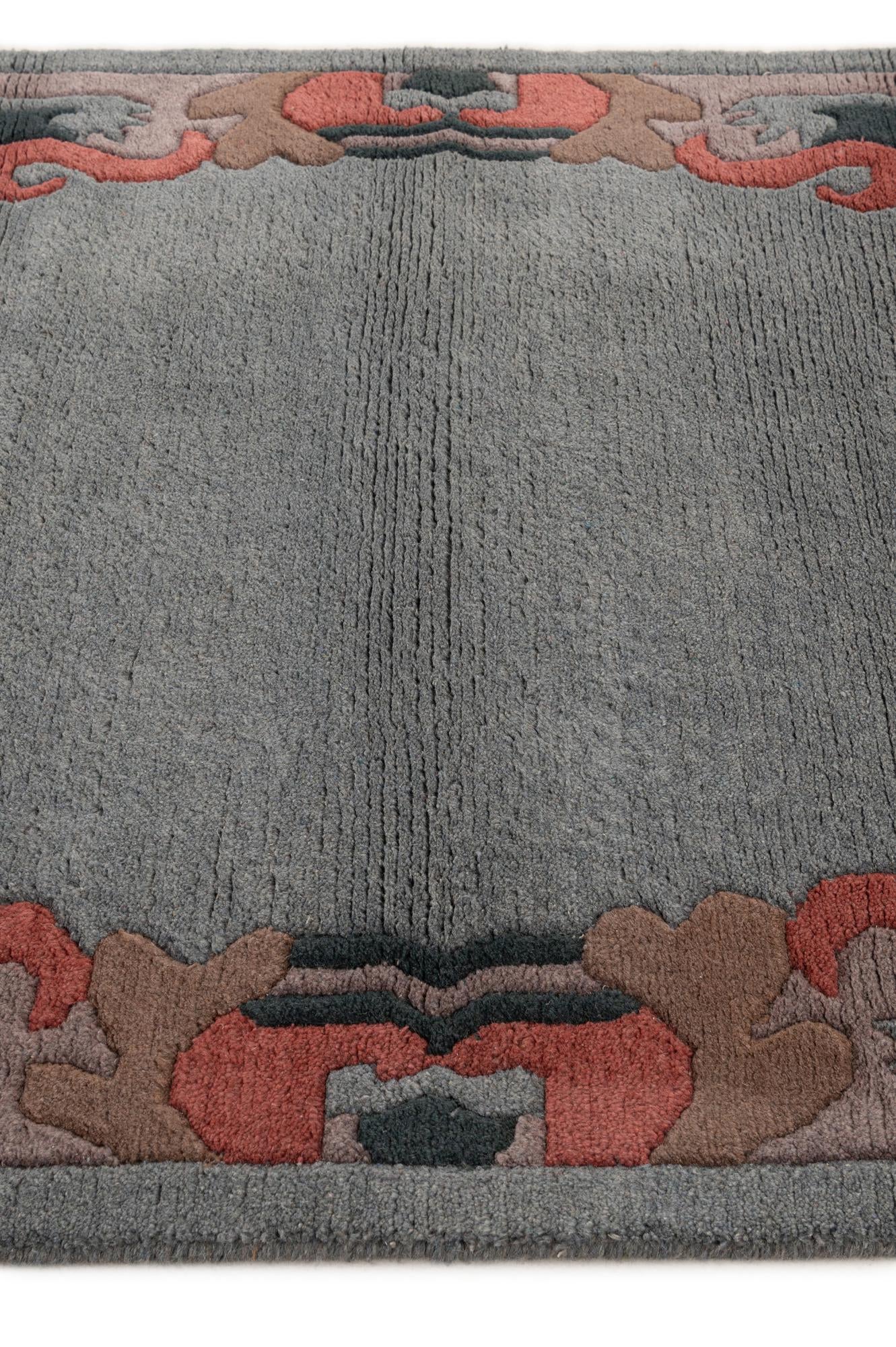 4' x 5' 11 Hand Knotted Nepal Wool Rug