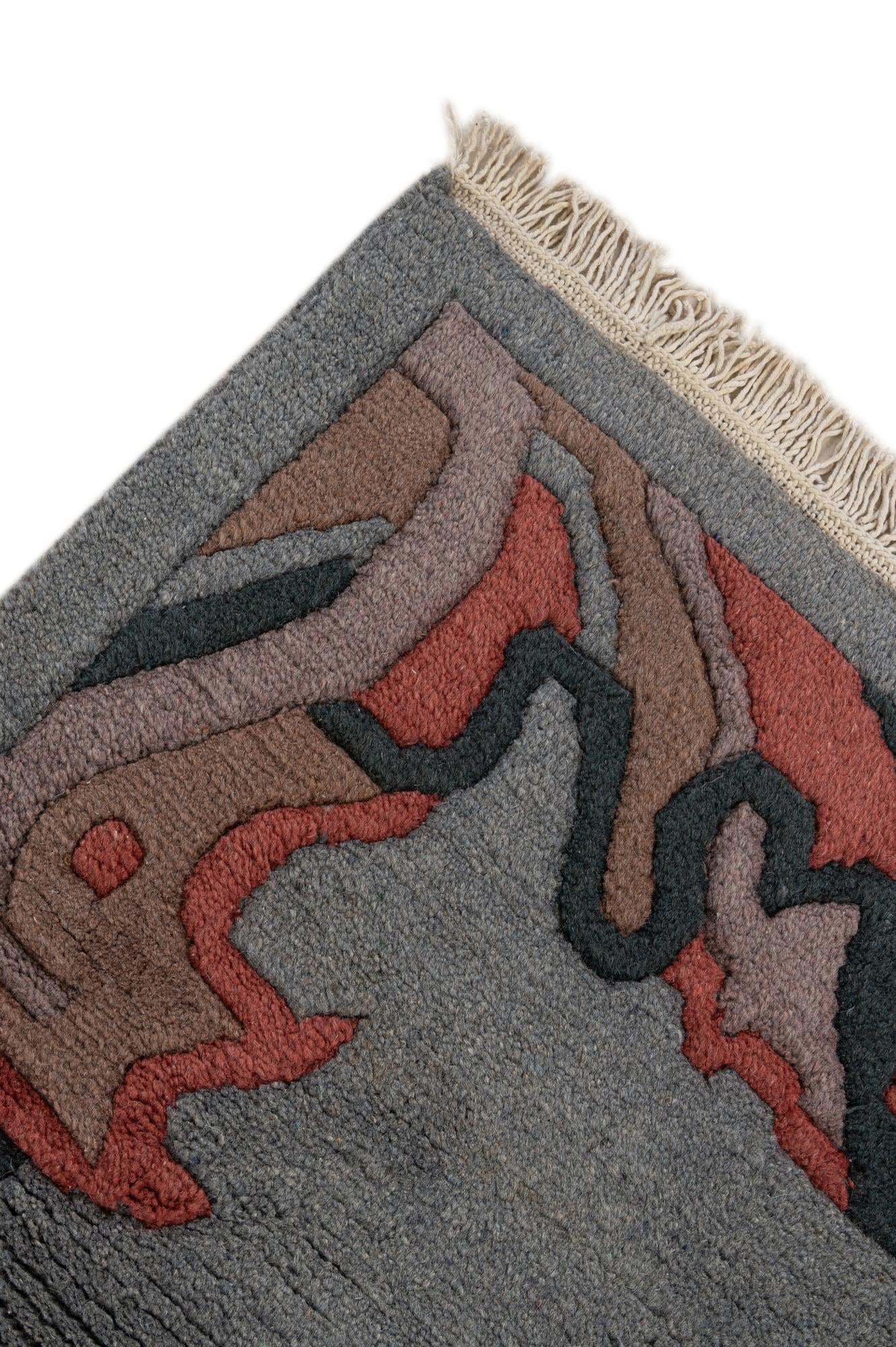 4' x 5' 11 Hand Knotted Nepal Wool Rug