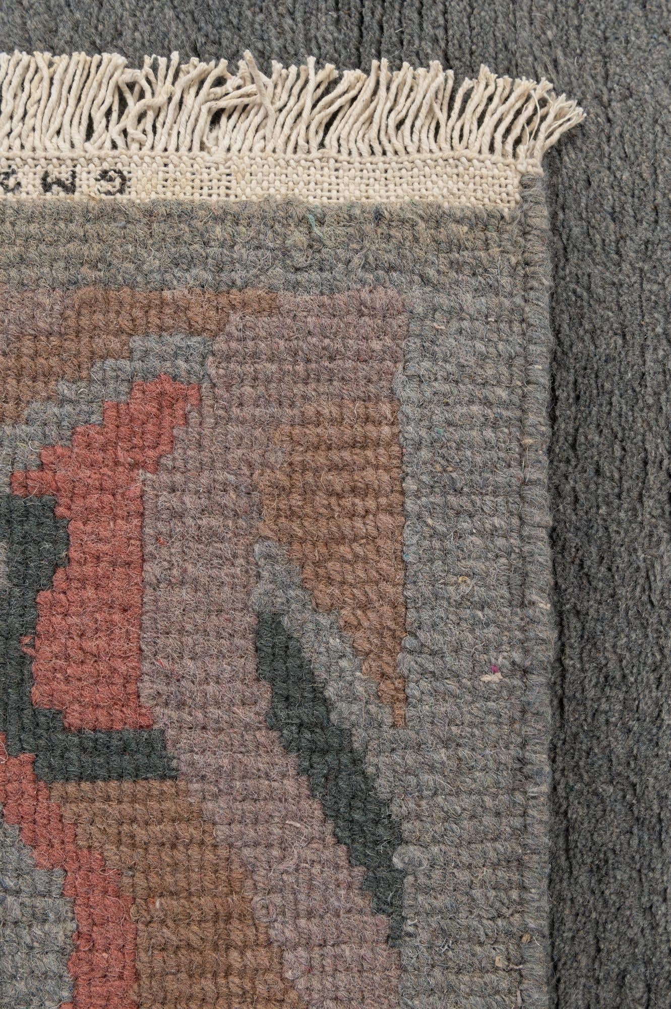 4' x 5' 11 Hand Knotted Nepal Wool Rug
