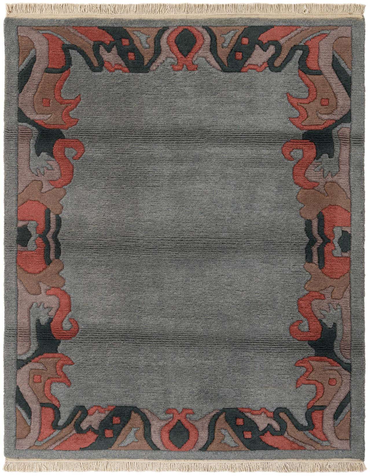 4' x 5' 11 Hand Knotted Nepal Wool Rug
