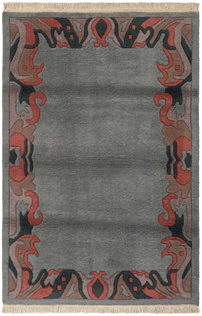 4' x 5' 11 Hand Knotted Nepal Wool Rug