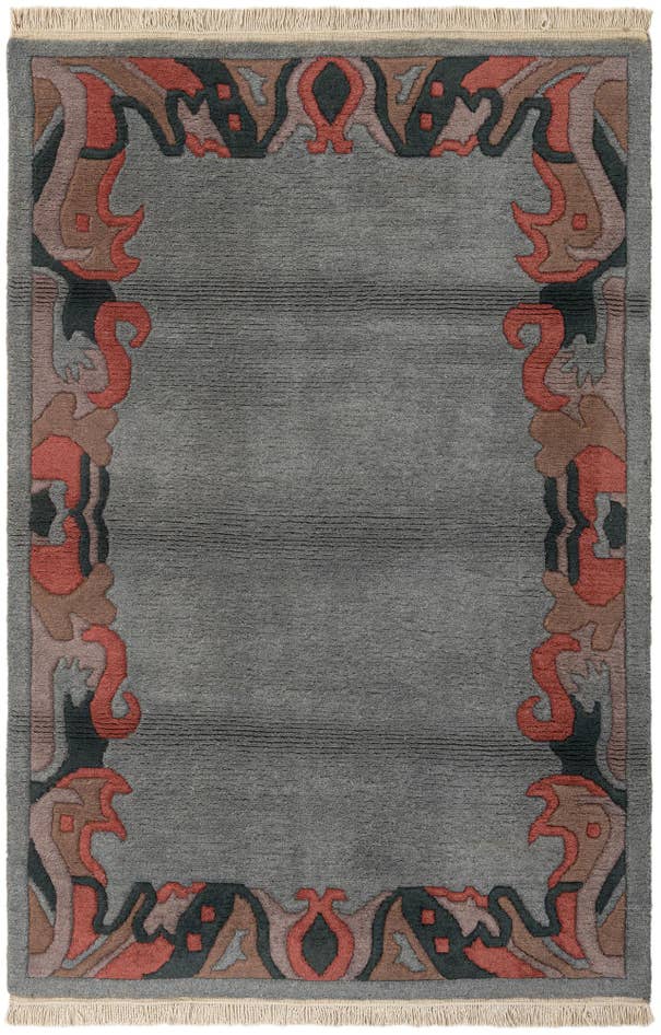 Detail image of 4' x 5' 11 Hand Knotted Nepal Wool Rug