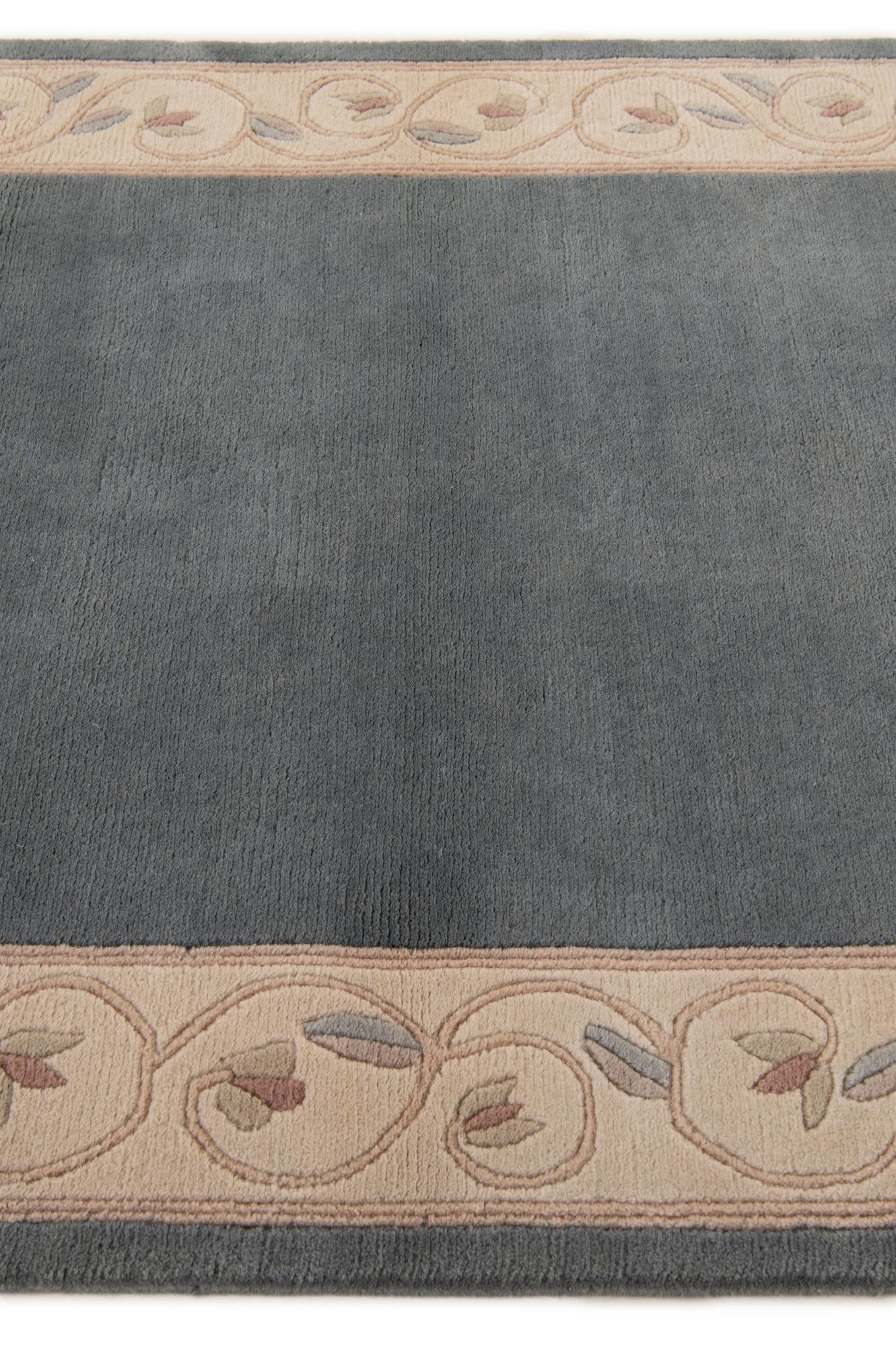 3' 11 x 5' 10 Hand Knotted Nepal Wool Rug