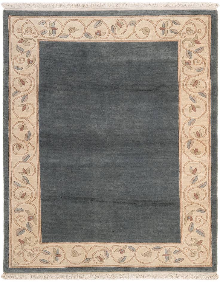 Detail image of 3' 11 x 5' 10 Hand Knotted Nepal Wool Rug