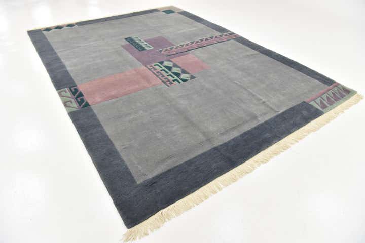 8' 4 x 11' 5 Hand Knotted Nepal Wool Rug