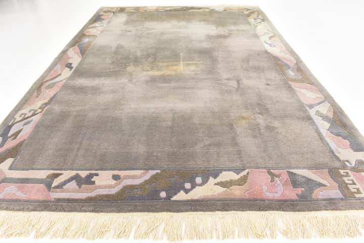8' x 11' 2 Hand Knotted Nepal Wool Rug