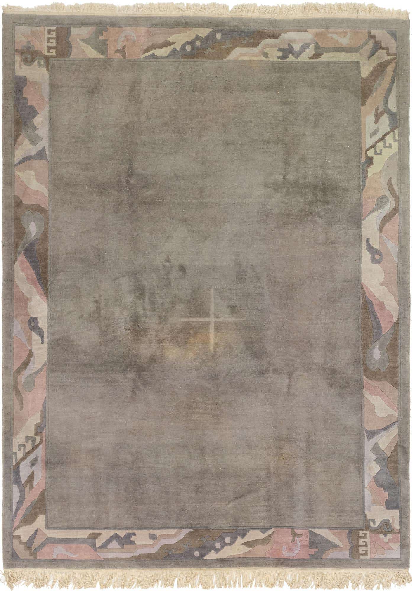 8' x 11' 2 Hand Knotted Nepal Wool Rug