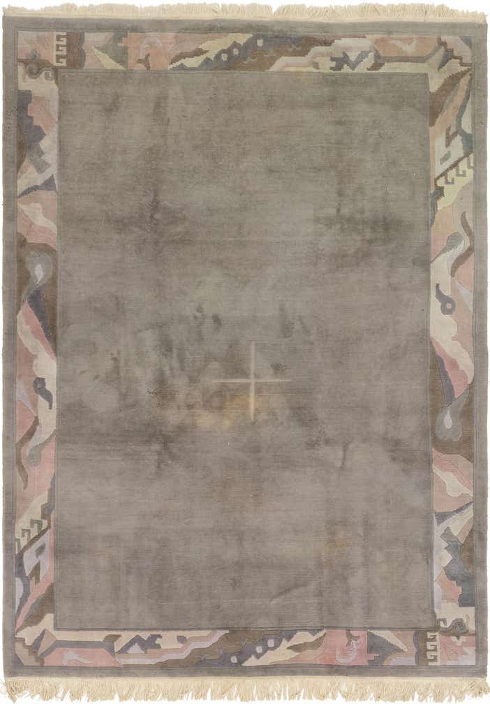 8' x 11' 2 Hand Knotted Nepal Wool Rug