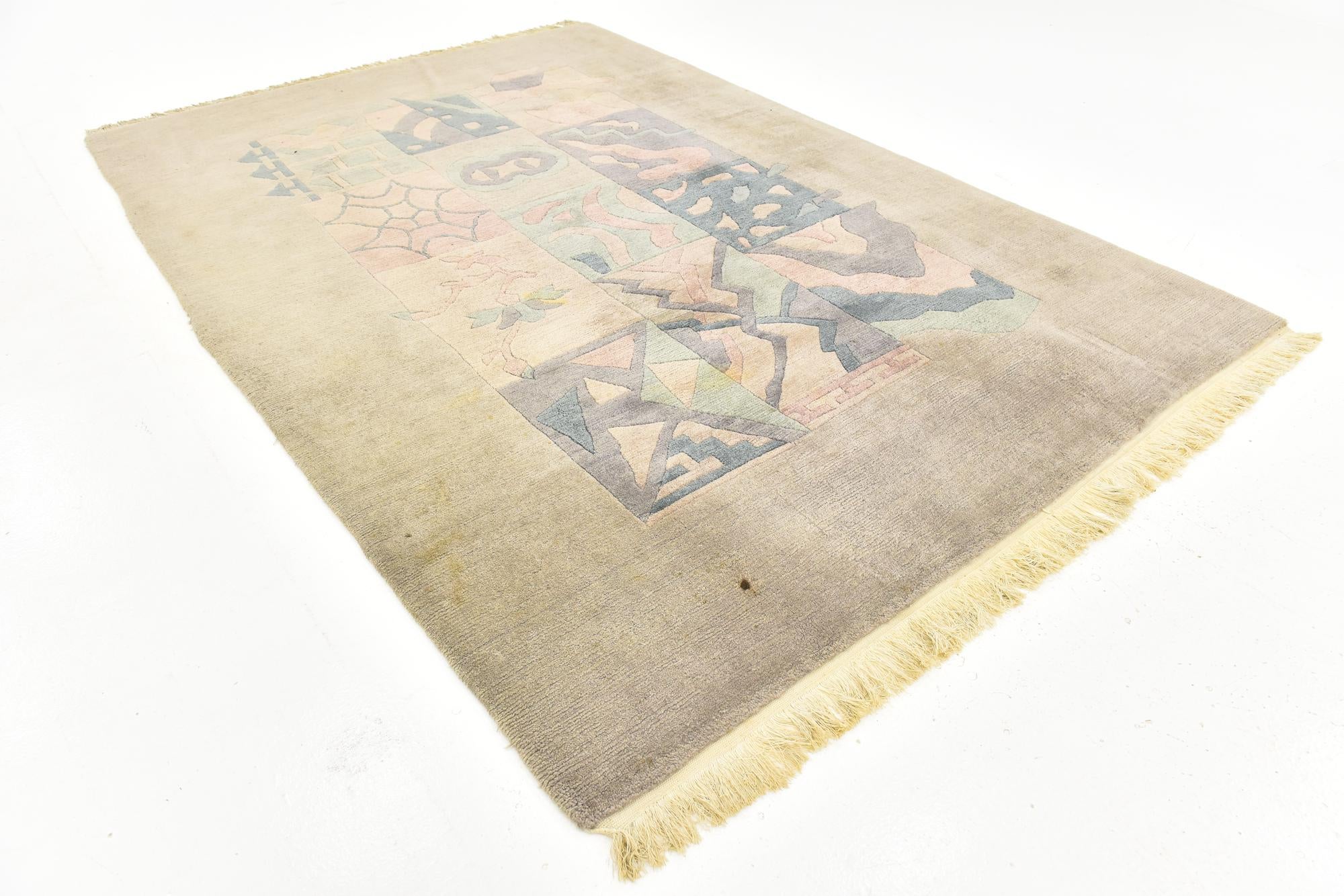 6' 5 x 9' 5 Hand Knotted Nepal Wool Rug
