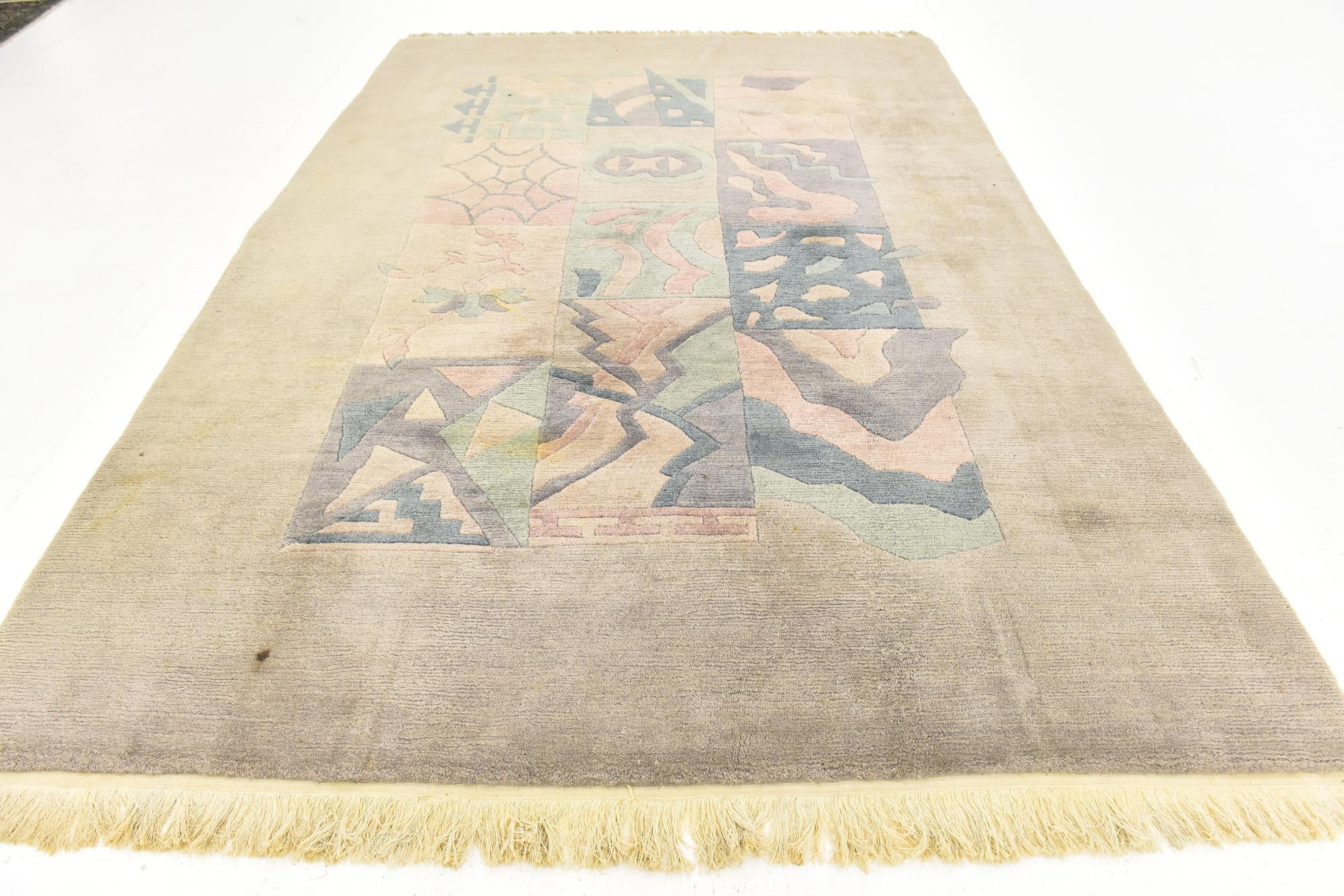 6' 5 x 9' 5 Hand Knotted Nepal Wool Rug