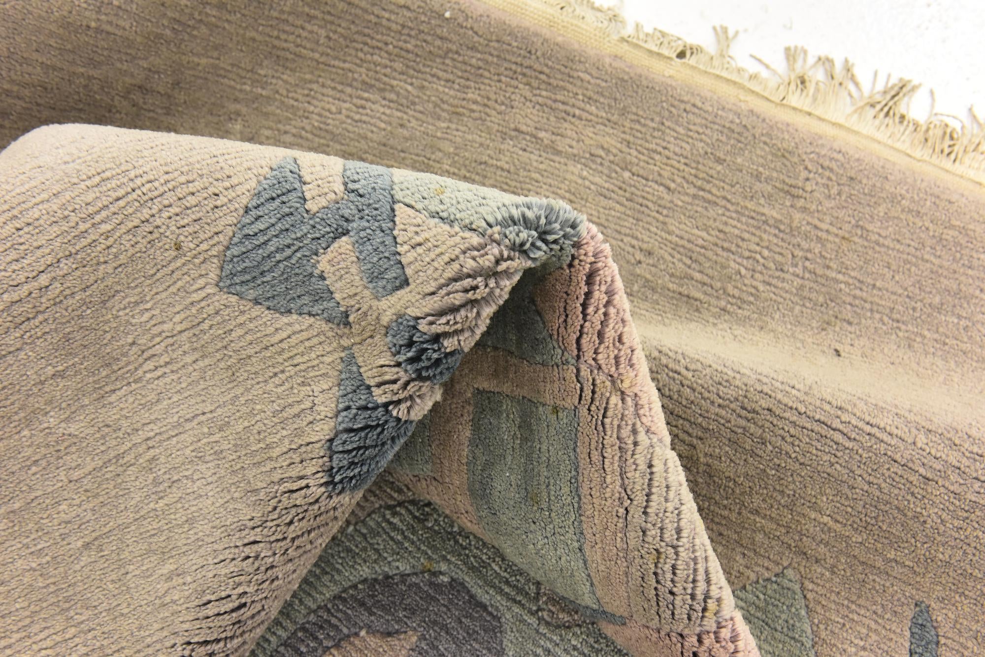 6' 5 x 9' 5 Hand Knotted Nepal Wool Rug