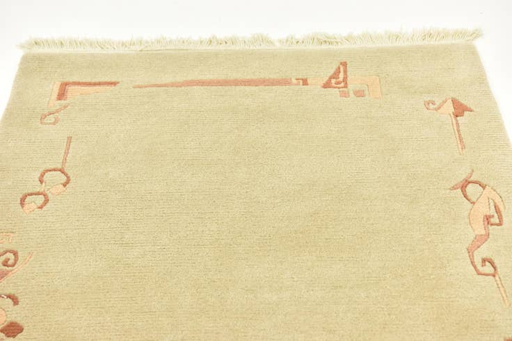 Detail image of 3' x 5' 4 Hand Knotted Nepal Wool Rug