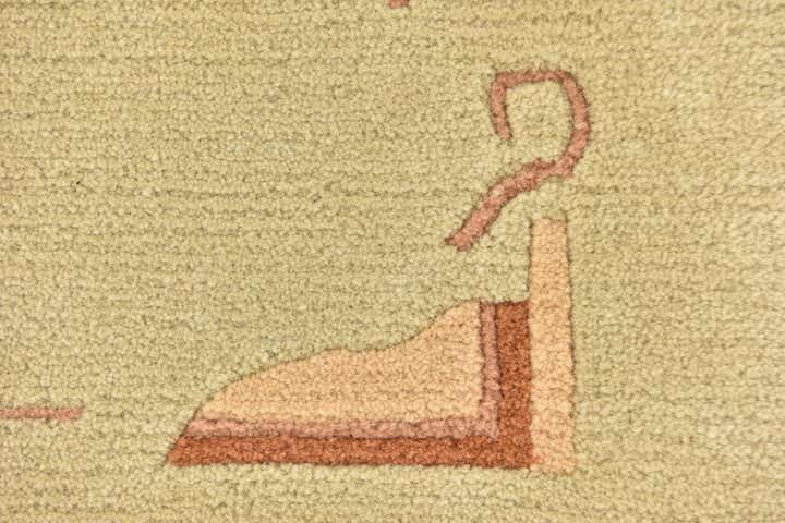 3' x 5' 4 Hand Knotted Nepal Wool Rug