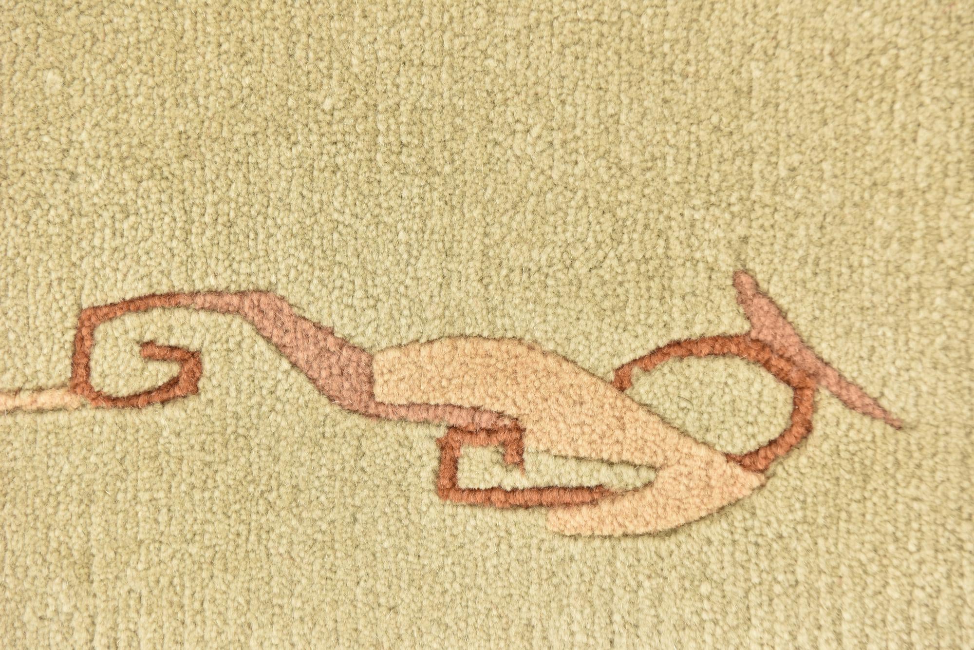 3' x 5' 4 Hand Knotted Nepal Wool Rug