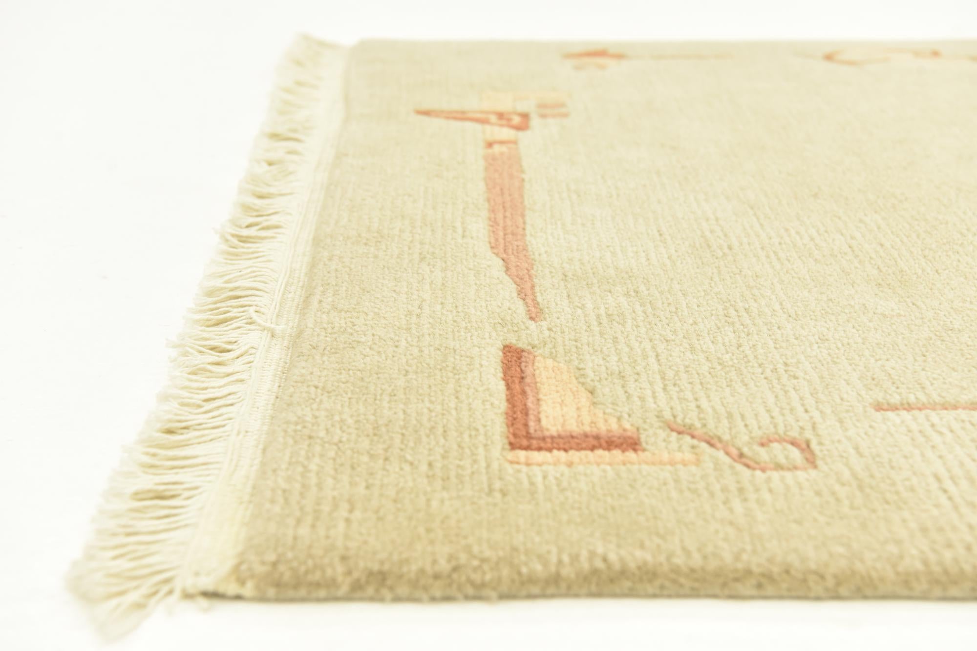3' x 5' 4 Hand Knotted Nepal Wool Rug