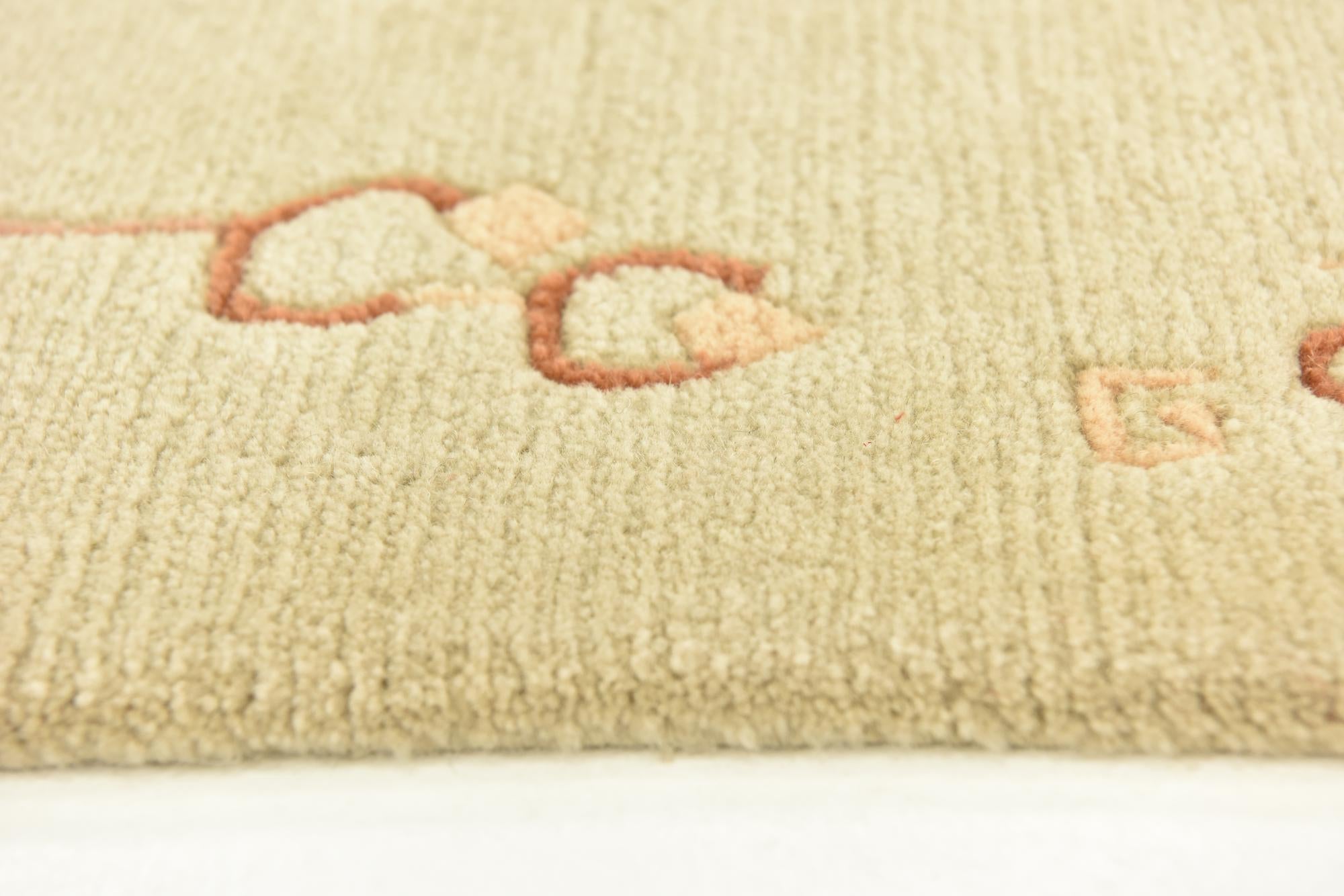 3' x 5' 4 Hand Knotted Nepal Wool Rug