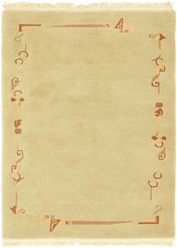 3' x 5' 4 Hand Knotted Nepal Wool Rug