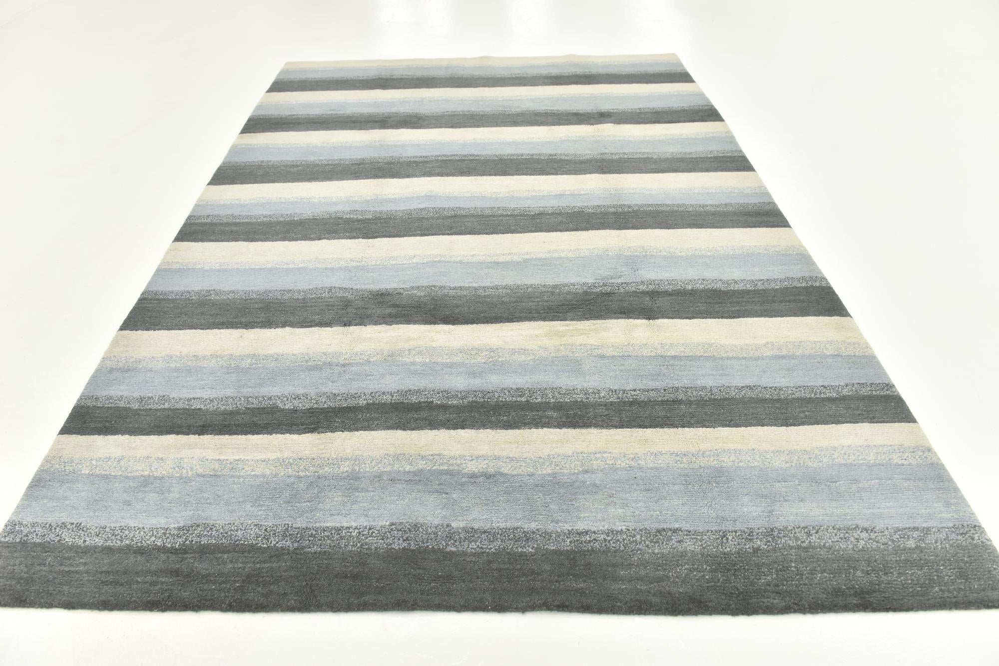6' 7 x 9' 10 Hand Knotted Nepal Wool Rug