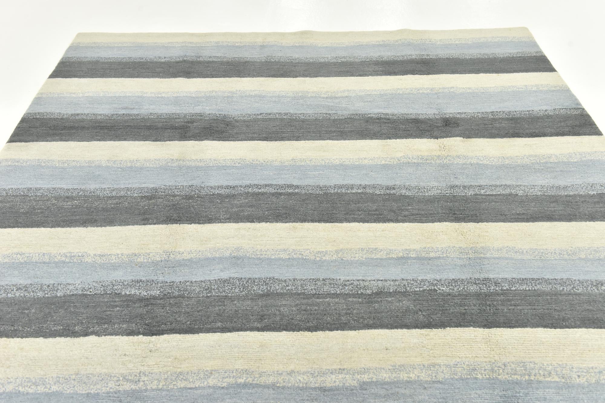 6' 7 x 9' 10 Hand Knotted Nepal Wool Rug