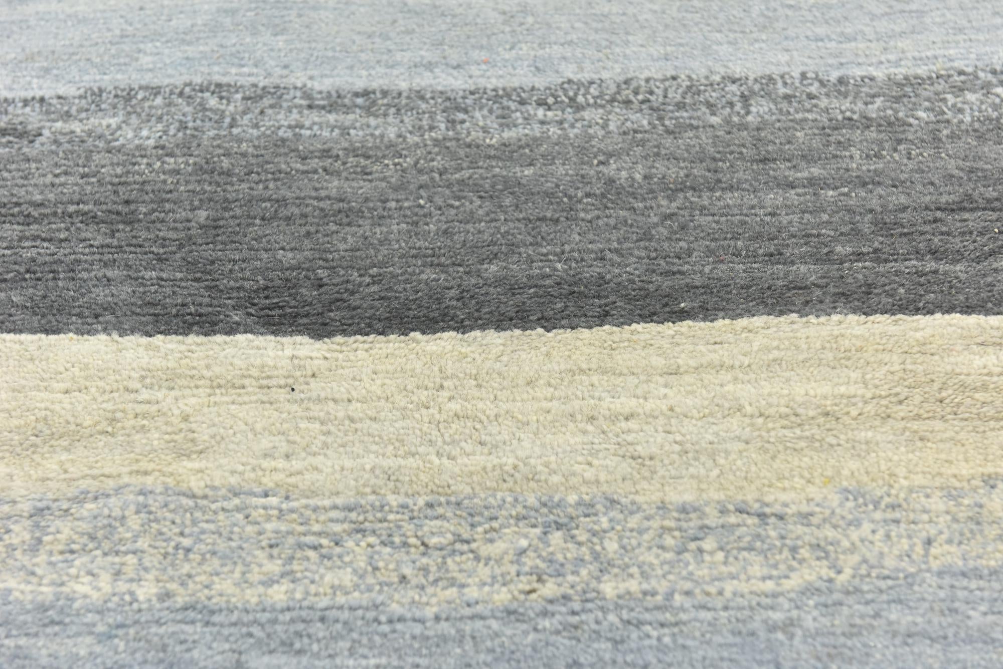 6' 7 x 9' 10 Hand Knotted Nepal Wool Rug