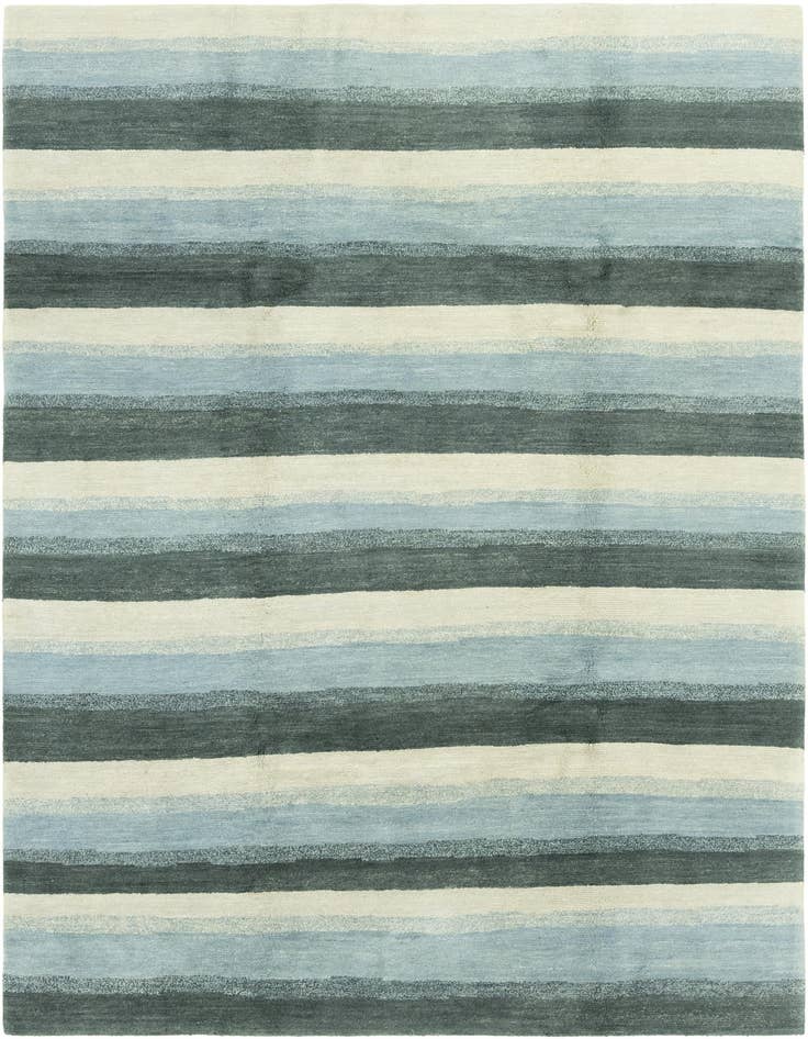 Detail image of 6' 7 x 9' 10 Hand Knotted Nepal Wool Rug