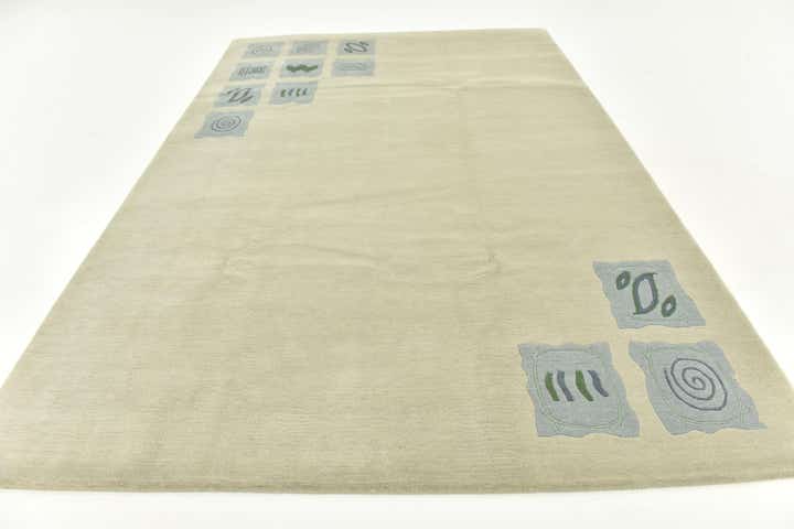 6' 8 x 10' Hand Knotted Nepal Wool Rug