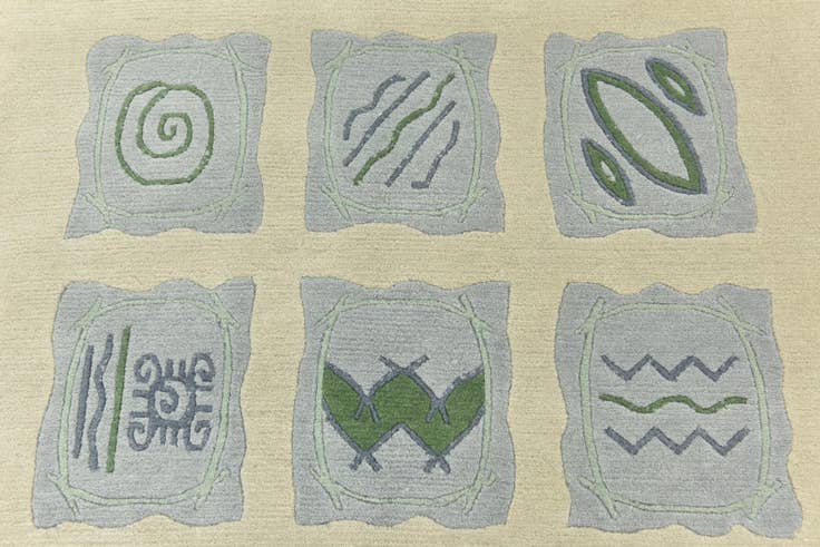 Detail image of 6' 8 x 10' Hand Knotted Nepal Wool Rug