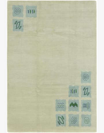 6' 8 x 10' Hand Knotted Nepal Wool Rug