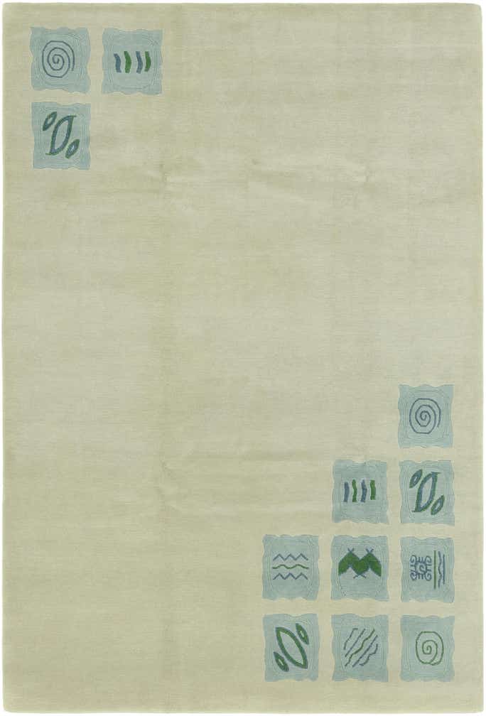 6' 8 x 10' Hand Knotted Nepal Wool Rug