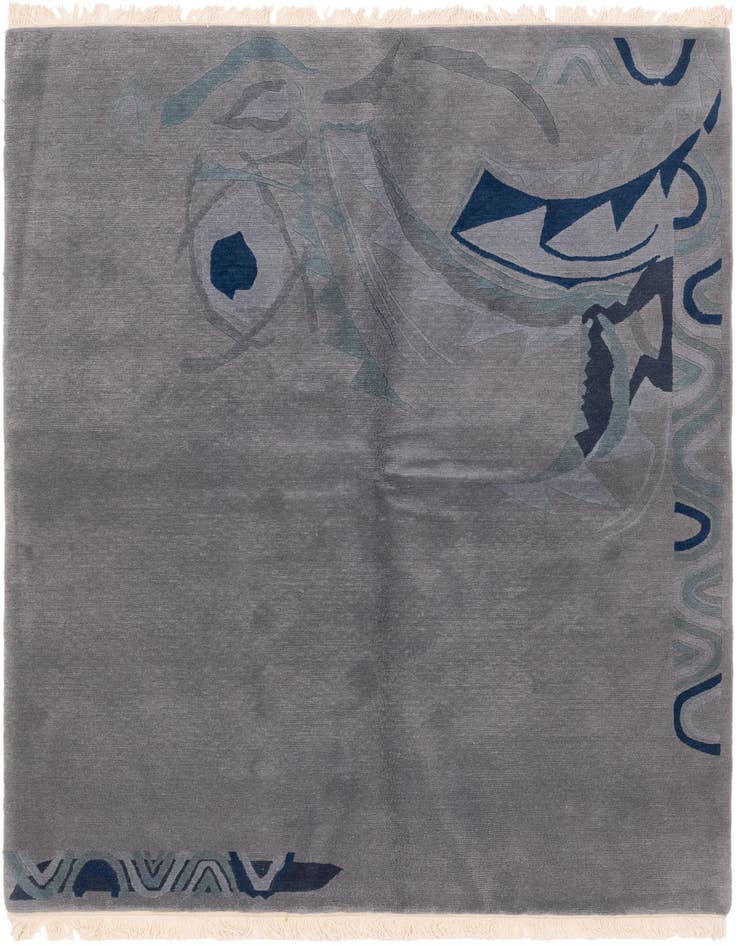 Detail image of 5' 8 x 7' 11 Hand Knotted Nepal Wool Rug