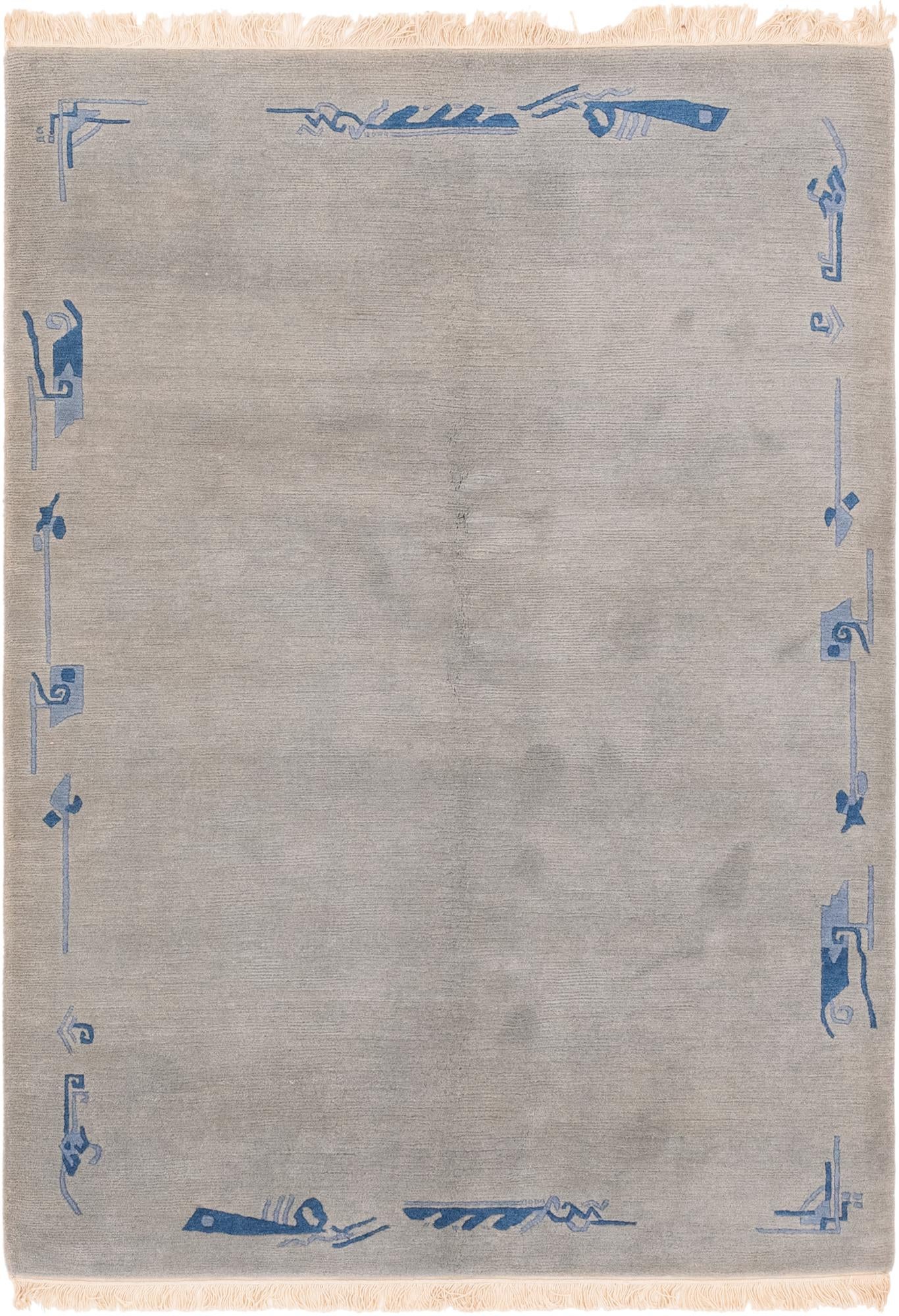 4' 8 x 6' 7 Hand Knotted Nepal Wool Rug