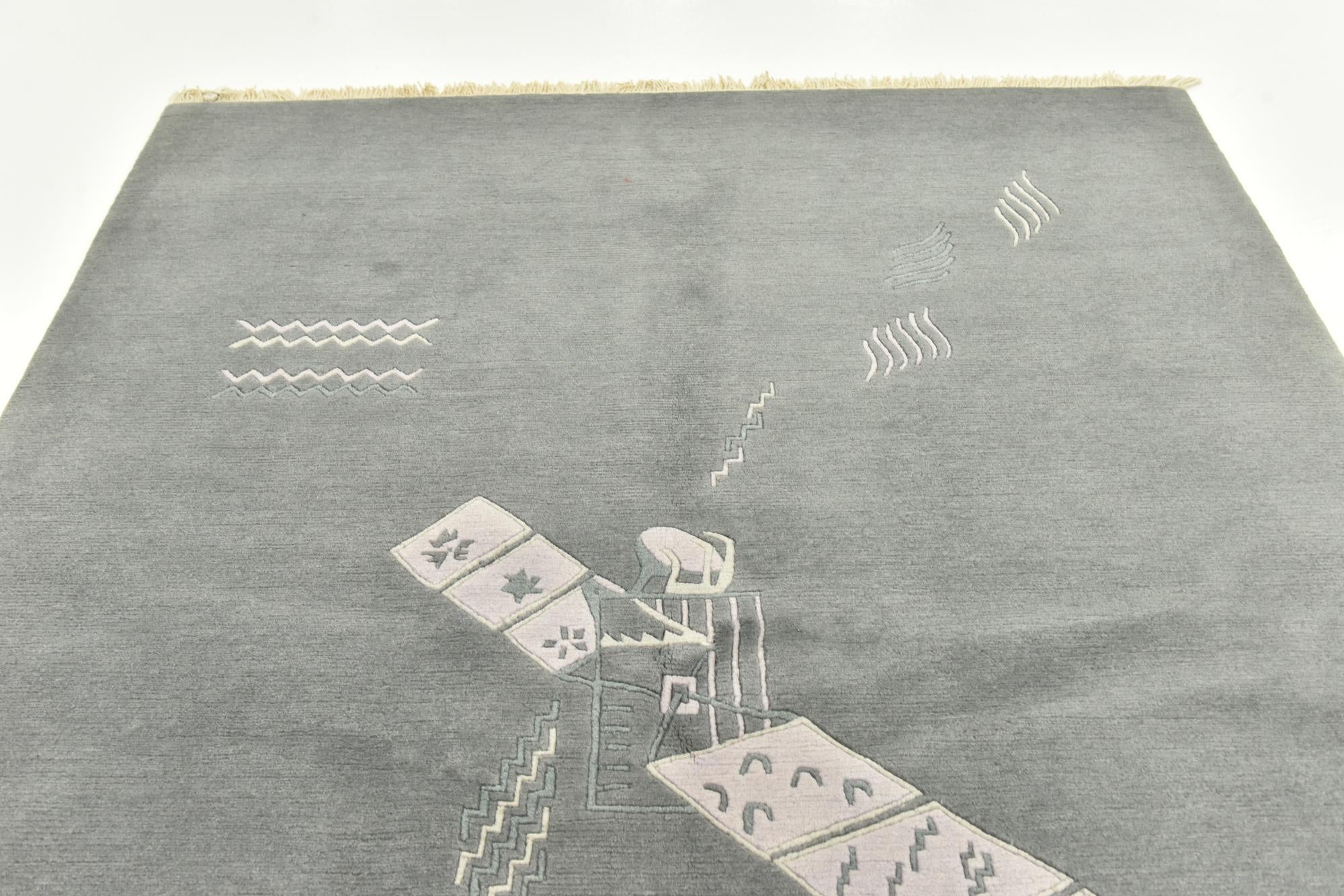 5' 6 x 7' 10 Hand Knotted Nepal Wool Rug