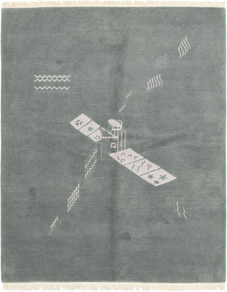 Detail image of 5' 6 x 7' 10 Hand Knotted Nepal Wool Rug