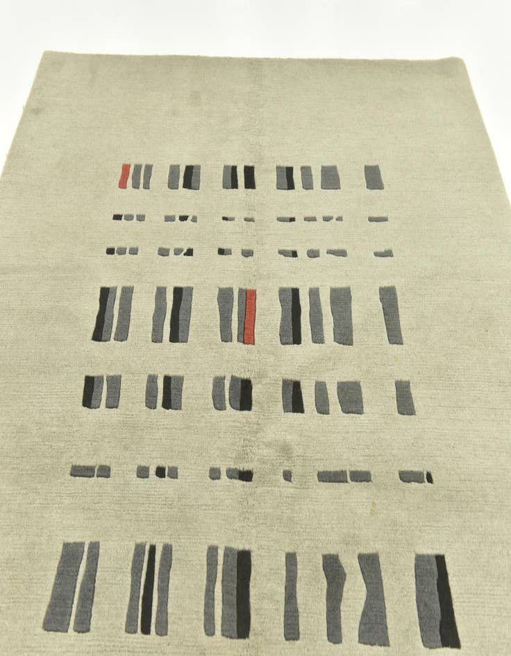 Detail image of 5' 6 x 7' 10  Hand Knotted Nepal Wool Rug