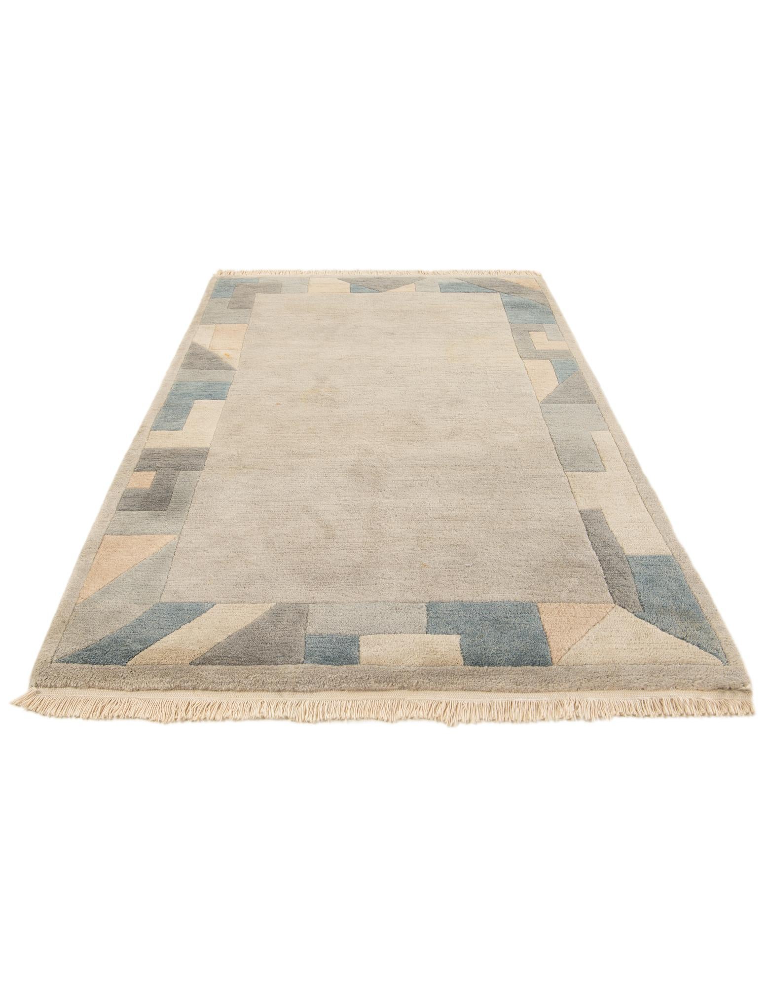 4' x 6' 3 Hand Knotted Nepal Wool Rug