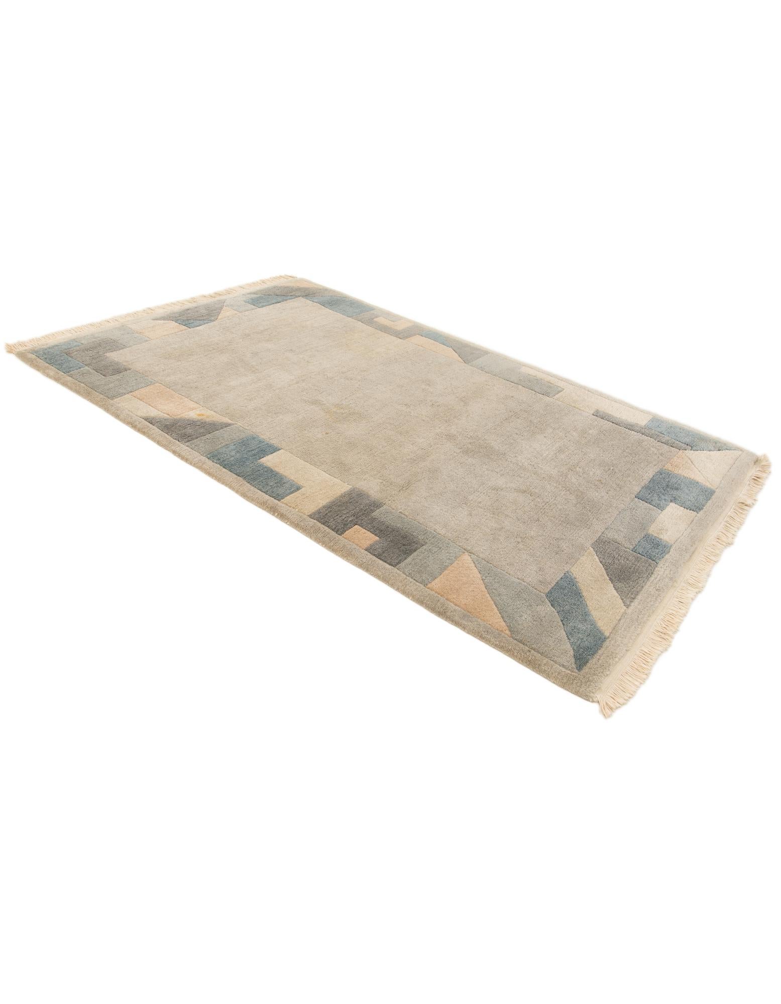 4' x 6' 3 Hand Knotted Nepal Wool Rug